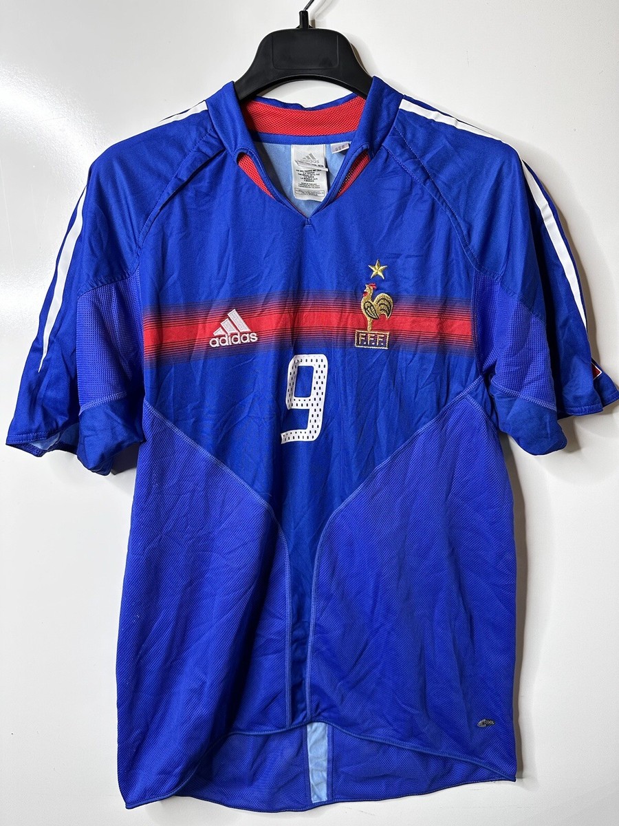 【タグ付き未使用】 adidas 2004-2005 フランス代表 ユニフォーム 2004-2006 France Short Sleeve Soccer Jersey Susannah Number