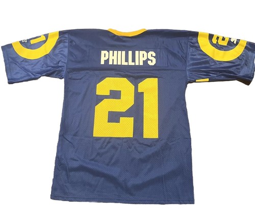 Lawrence Phillips Rams Jersey Starter 46 Medium Blue Mens Los Angels St Louis