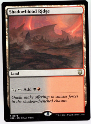 #ad #ad Shadowblood Ridge 0373 Non Foil Rare Modern Horizons 3 Magic The Gathering NM $1.44