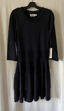NWT ELIZA J Navy Blue Knit Dress Sz L