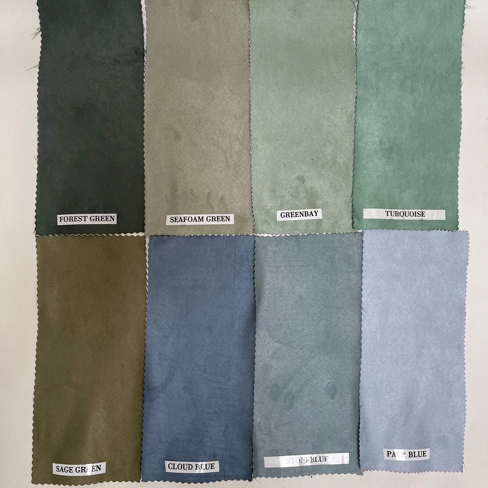 Suede Faux Fabric Upholstery 35 Colors 58" Wide 250gsm By the Yards or Sample - Image 2 of 4