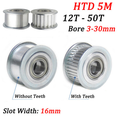 #ad #ad HTD 5M Timing Belt Pulley Idler Pulley 12T 50T Bore 3 30mm For 15mm Wide Belt $37.60