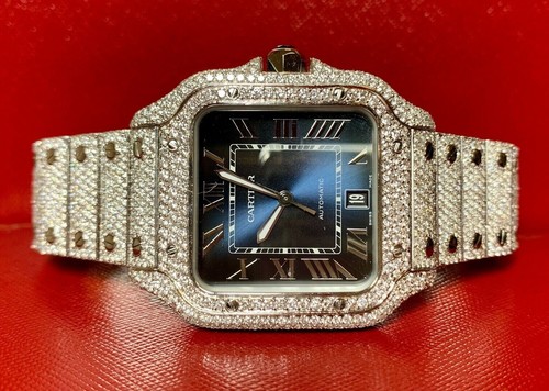 cartier santos iced out