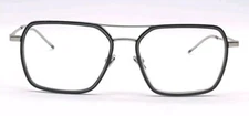 Ottoto 35-002478 Black/Silver Aviator 58x18 145 Frame Only Eyeglasses 