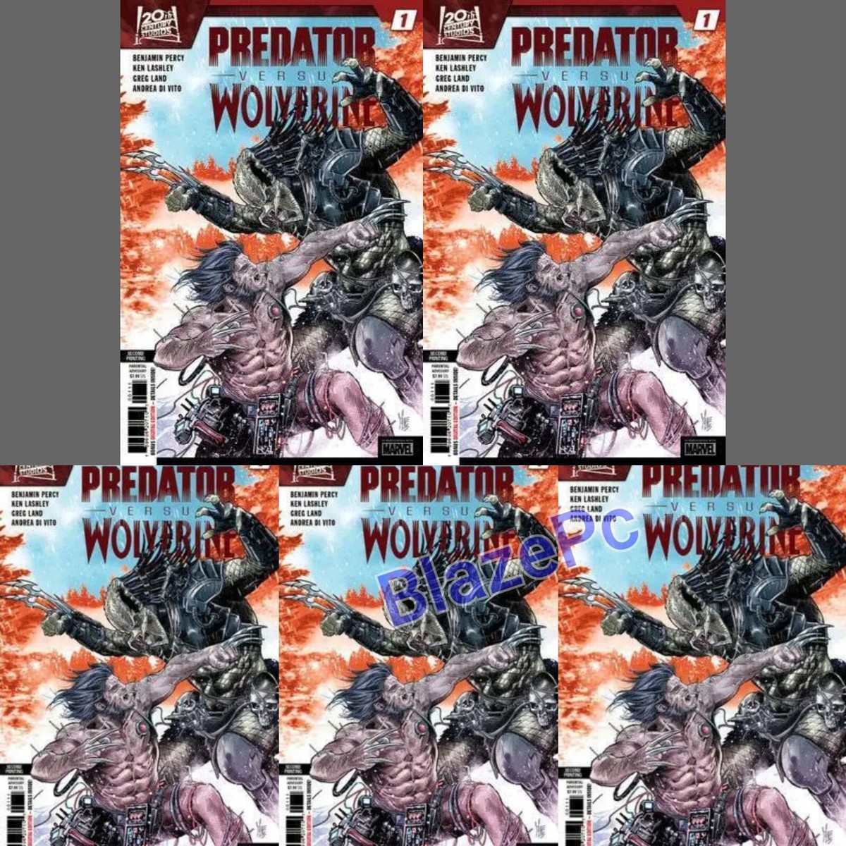 Predator Vs Wolverine #1 2nd Print Variant Bundle Options