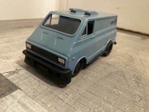 1976 NASTA Custom Van Blue HTF VG Friction Drive Built 1/24 Gas Monkey