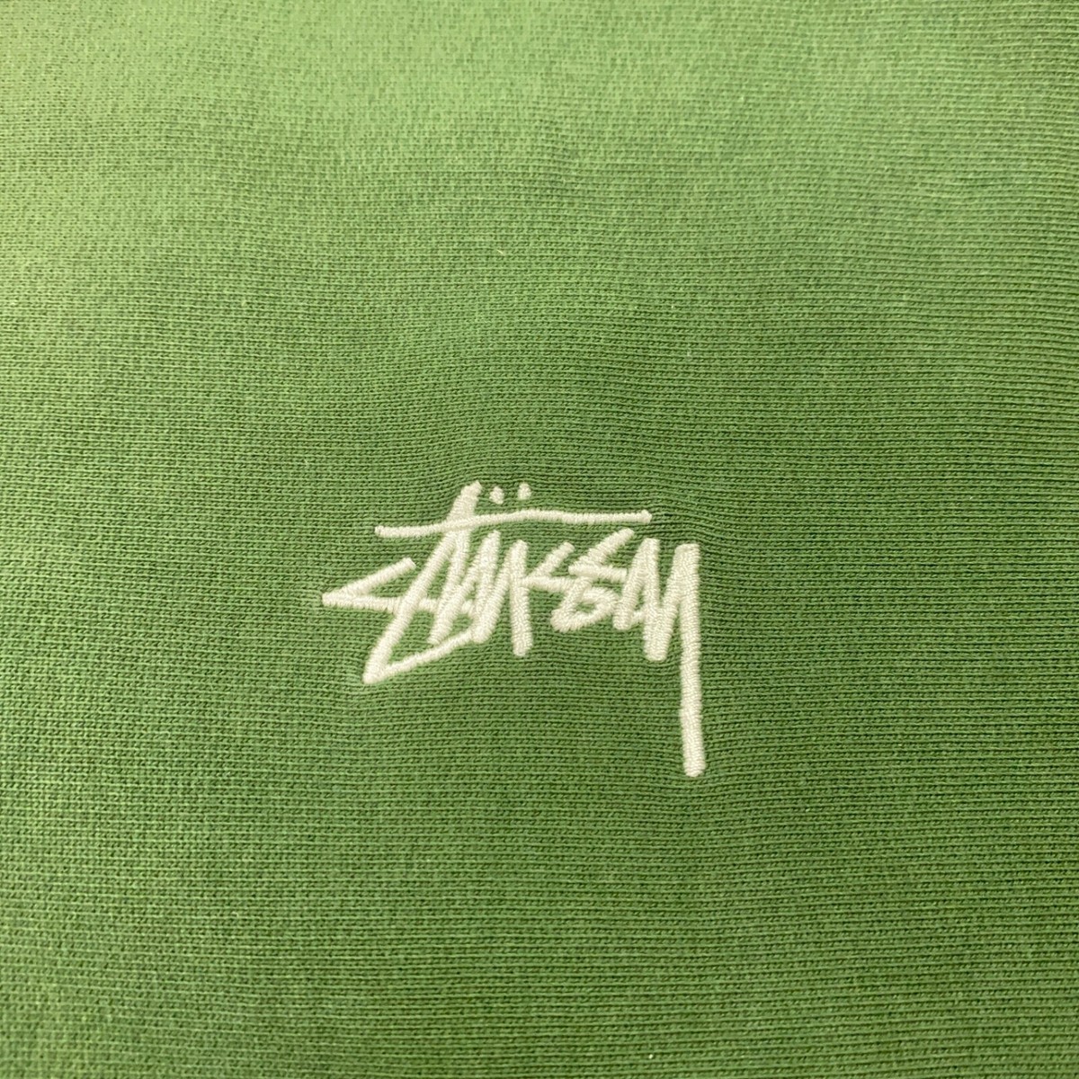 Stussy Stock Logo Crew Mens XL Forest Green Sweatshirt Stussy Stock Logo Crew Mens XL Forest Green Sweatshirt