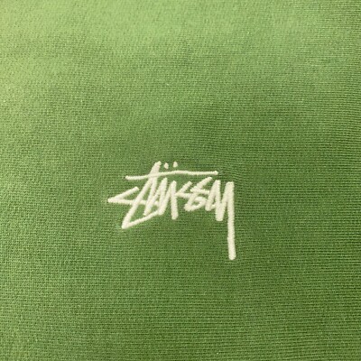Stussy Stock Logo Crew Mens XL Forest Green Sweatshirt Stussy Stock Logo Crew Mens XL Forest Green Sweatshirt