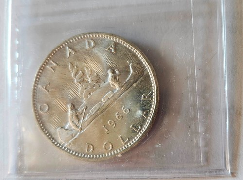 CANADIAN SILVER DOLLARS 1963 & 1966 GRADED BY ICCS - Picture 9 of 9