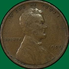 1909-VDB Lincoln Wheat Cent Very Fine VF Coin #37510