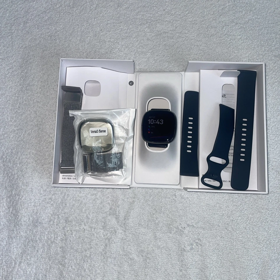 Fitbit Sense Activity Tracker - Carbon/Graphite Stainless Steel *FULLY WORKING* - Image 3 of 4