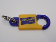 BLOCKBUSTER VIDEO - VINTAGE PROMO KEYCHAIN - BLOCKBUSTER VIDEO