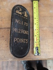 Vintage Railway Points Lever Plate