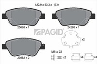 Pagid Bremsbelagsatz Scheibenbremse T2263N FüR Opel Adam M13 LPG
