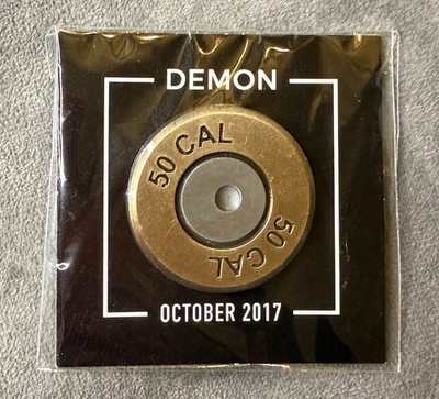 Demon 50 CAL Bullet Pin Loot Crate Exclusive 2017 OVP NEU Sealed