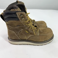 Keen Utility Work Boots Mens Size 15 Brown Waterproof Moc Toe Safety EH
