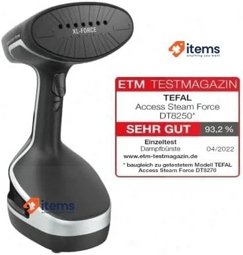Spazzola A Vapore Tefal Force Compatta Nera Nero/Argento 2000W DT8250 ACCESS Ml - Immagine 2 di 4