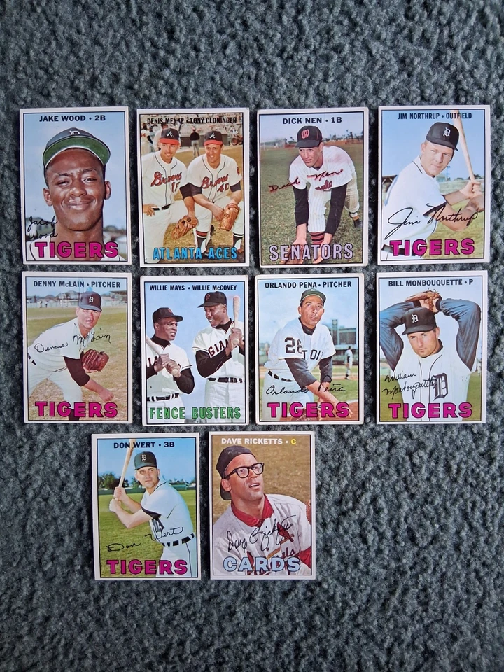 1967 TOPPS BASEBALL STARTER SET LOT(40/609)w/STARS,HOF,RC's,High-Number! - Image 3 of 4
