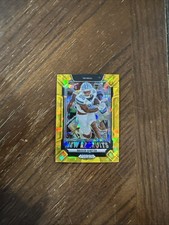 2025 Panini Prizm Draft Picks - Omarion Hampton #18 New Recruits Gold Ice