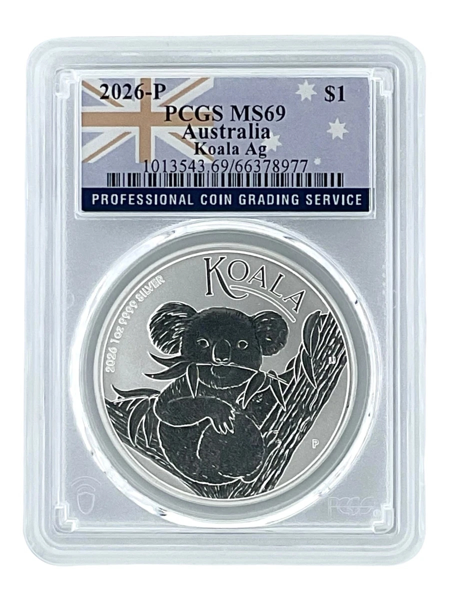 Australian Koala MS 69 Graded 1 oz Precious Metal Content per Unit