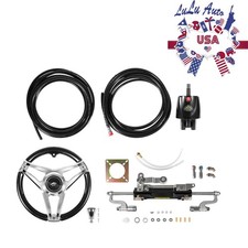 350HP Boat Outboard Hydraulic Steering System Kit For Yamaha/Suzuki/Honda/Mercur