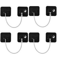 Refrigerator Lock with Keys 4 Pack, Fridge Locks for Kids  Child Proof Cabin...