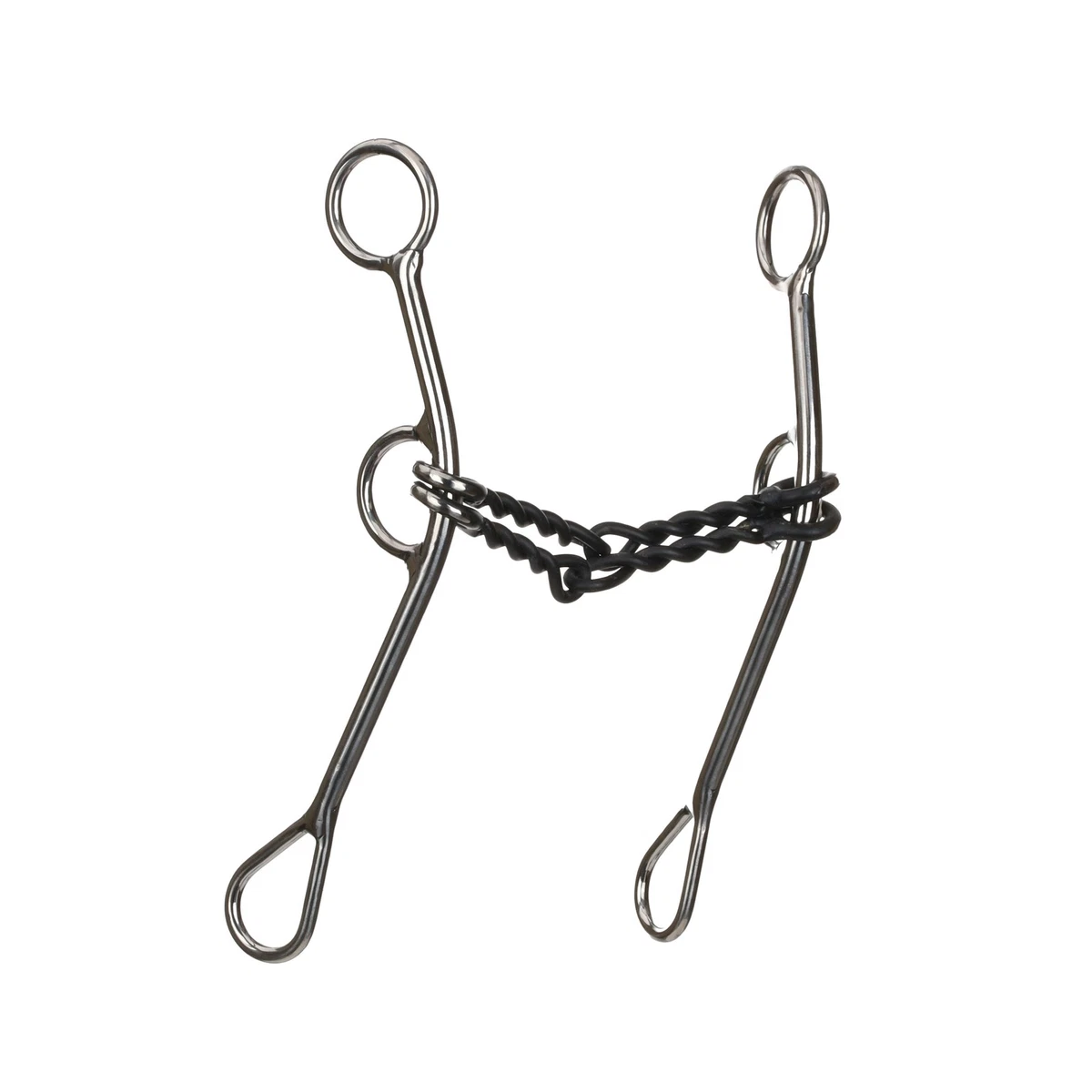 Morso Per Cavallo Showman S Curb Shank Con Punta Liscia Per Snaffle - Modello JK39