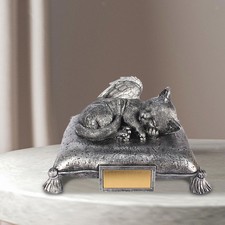 Cat Sleeping on Pillow Cremation Urn Remembrance Memorable Organizer Pet
