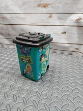Moose THE TRASH PACK 7.5" Rolling Trash Can Garbage Ghostly Wheelie Bin EMPTY