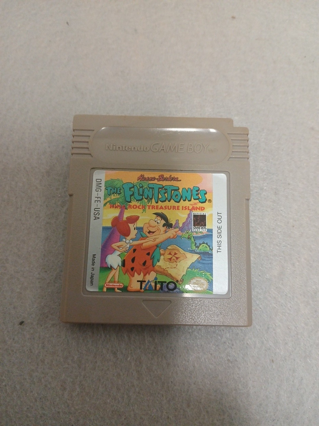 The Flintstones King Rock Treasure Island  Nintendo Game Boy - Authentic Mint!