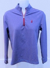 JOHNNIE-O Performance CUSTOM SURFER LOGO Lavender 1/4 Zip Pullover Size 10