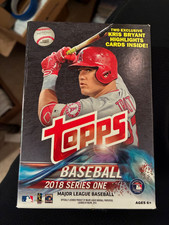2018 Topps Series 1 Baseball Factory Sealed 72 Card Hanger Box