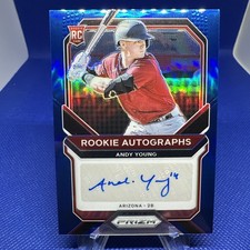 2021 Panini Prizm #RA-AY Andy Young Rookie Autographs Blue Prizm #/149