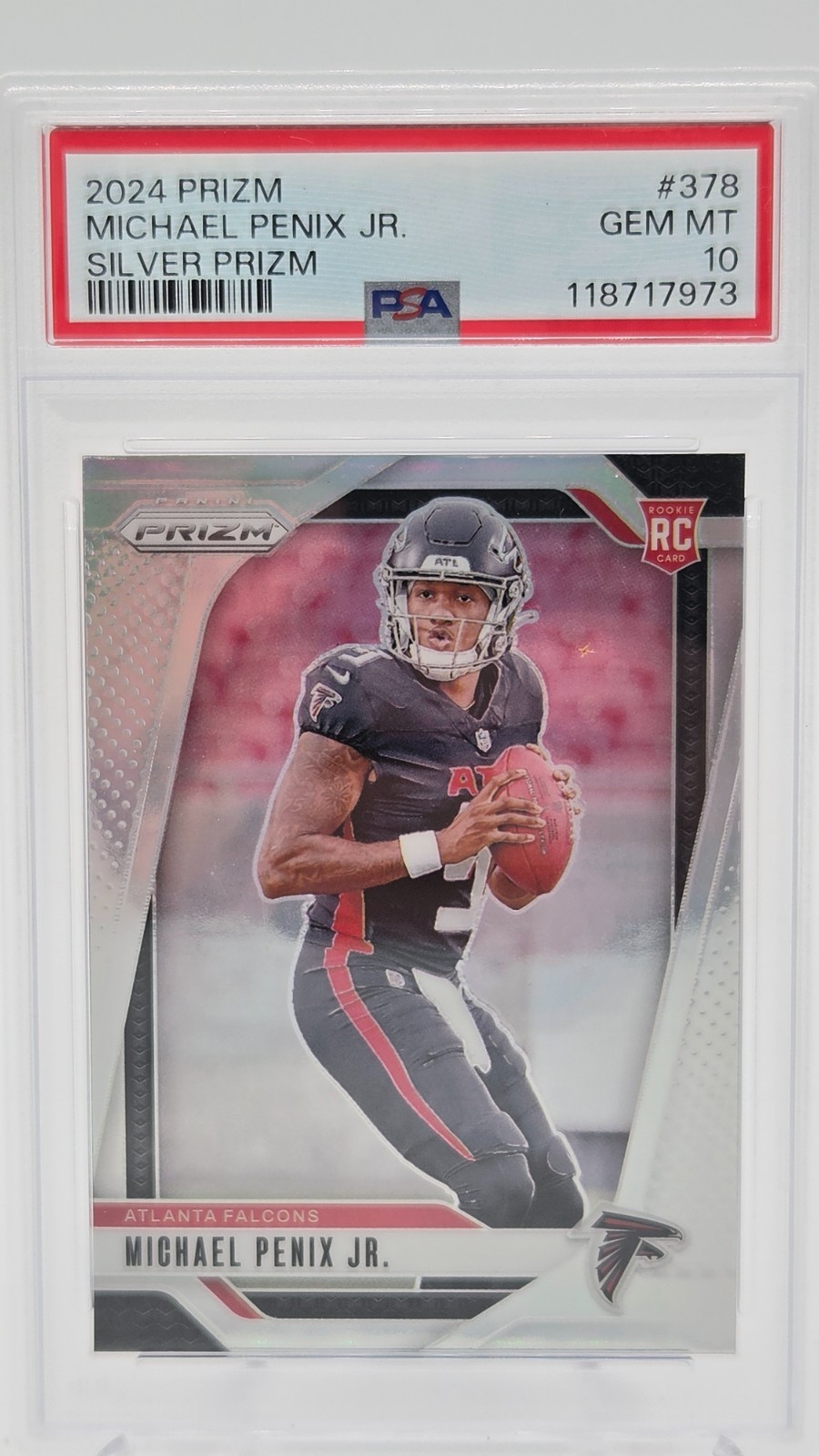 Michael Penix Panini Prizm #378 Silver