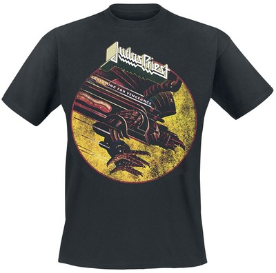 Judas Priest T-Shirt Herren SFV Distressed schwarz Band-Merch, Bands