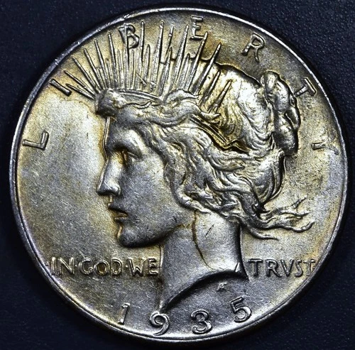 1935 $1 PEACE SILVER DOLLAR KM# 150 Grade:  VG++ A6064