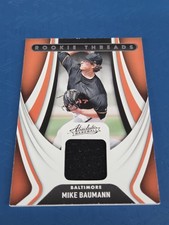 2022 Panini Absolute Rookie Threads PATCH #RT-ME Mike Baumann BASEBALL Card 3M. rookie card picture