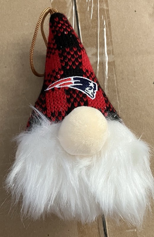 New England Patriots Gnome Christmas Ornament By Forever Collectibles!