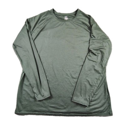 Quince Flowknit Breeze Performance Long Sleeve Tee Men's XL Olive Crew Shirt EUC