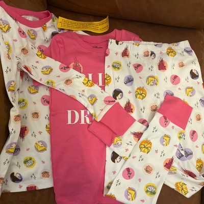 Amazon Essentials Disney Spotted Zebra 3-teiliges Mädchen Pyjama Set Prinzessin Gr. S 
