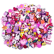 30 PCS Cartoon Croc Charms Girly Cute Pins Shoe Decoration Charm