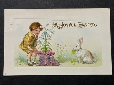 Eine fröhliche Ostern Vintage Gruß Postkarte B48