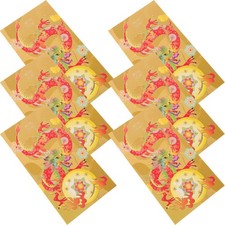 6pcs Chinese Red Envelopes Chinese New Year Hong Bao Red Lucky Money Pockets