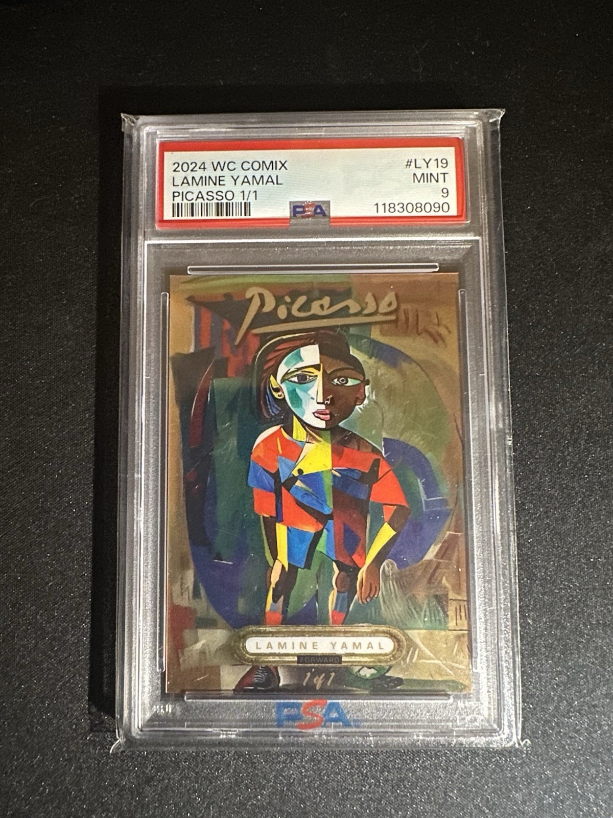 Lamine Yamal Picasso Rookie 1/1 Wild Card PSA 9