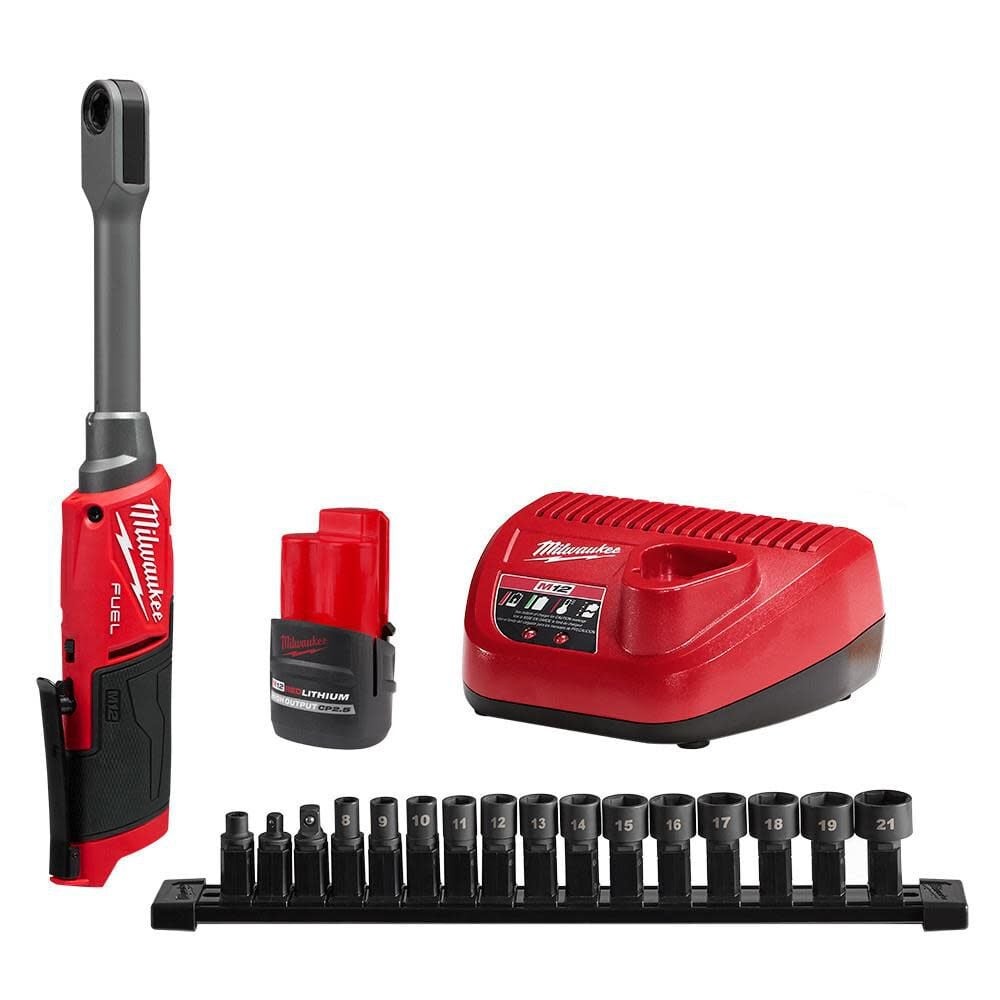 Комплект с храповым механизмом Milwaukee M12 Fuel Insider с увеличенной досягаемостью 76990₽