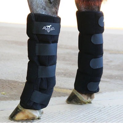 Professionals Choice Ice Boots for Horses - Black Neoprene Cold Therapy Leg