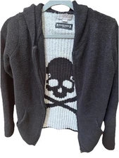 Mastermind Barefoot Dreams Skull Bones Hoodie  Women XS Limited Rare Japan