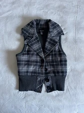 Vintage Sweater Project Jacket Vest Medium Women