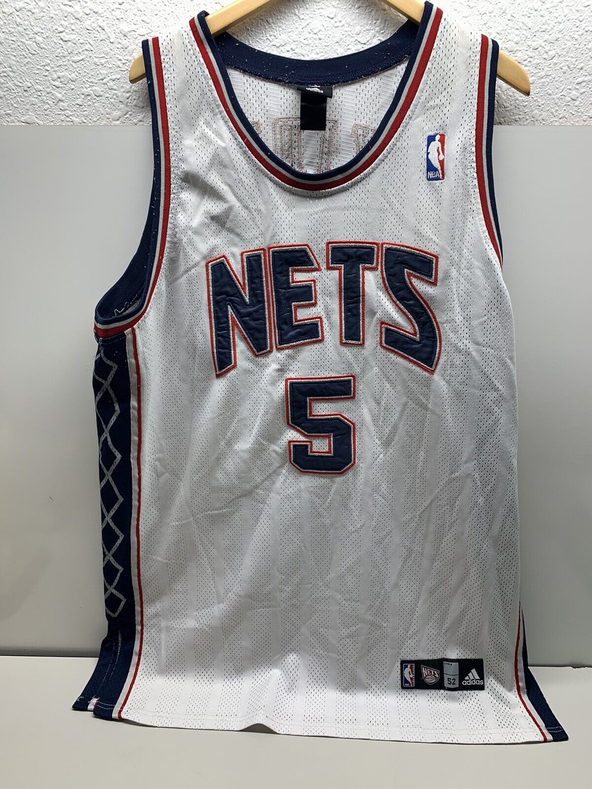 VTG Nike Team New Jersey Nets Jason Kidd #5 NBA Basketball Sewn