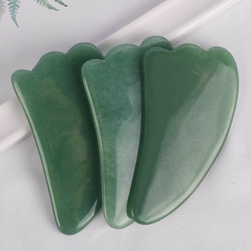 Natural Full Body Gua Sha Tools Jade Stone Gua Sha Tool Facial Massage Tool - Picture 7 of 8